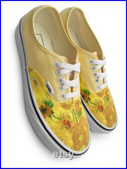 Van Gogh Sunflower Authentic Custom Vans Brand Shoes