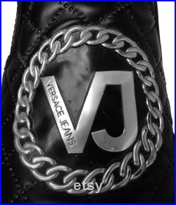 Versace Jeans Quilted Leather Slip-on Sneakers