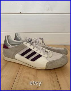 Vintage 90s Adidas Made In Germany Mens White Trainers Shoes Size UK 12 Eu 47.5