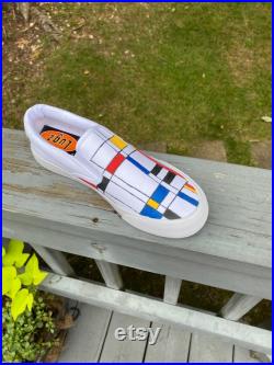 Wearable Art at its best Hand-Painted slip on shoes