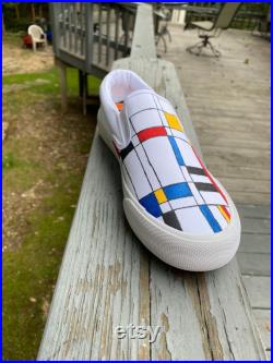 Wearable Art at its best Hand-Painted slip on shoes