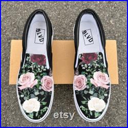 Whimsical Roses Customized Roses on BLVD Original Slip On Shoes for Men and Women