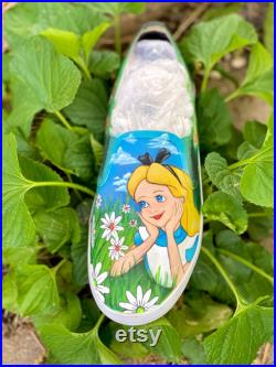 Wonderland painted shoes
