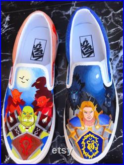 World of Warcraft Custom Painted Shoes Example