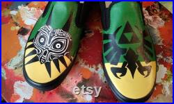 Zelda custom painted shoes