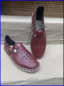 claret red Slip on Shoes Turkish Yemeni Organic Hand Made Genuine Leather Shoes