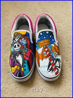 hand-painted shoes for Christmas